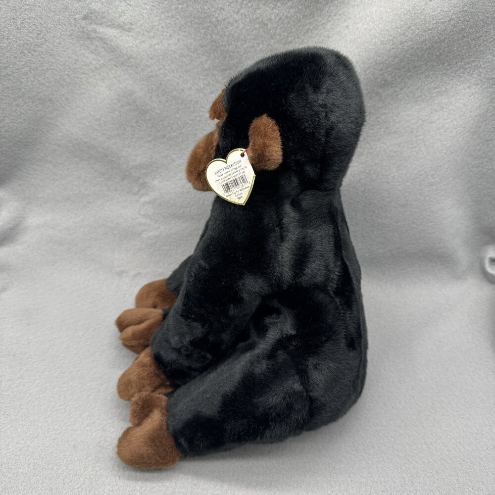 Vintage Congo Gorilla Black Plush Stuffed Animal TY Beanie Buddies 1999 12" - Picture 5 of 11